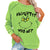 Christmas Shirt for Women, Christmas Funny Pullover Green Printing Long Sleeve Raglan Tops Sweatshirt