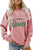 Christmas Women Sweatshirt Cute Printed Funny Shirt Casual Long Sleeve Pullover Tops