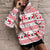 Unisex Cute 3D Santa Print Ugly Christmas Kangaroo Pocket Sweatshirt Hoodies Pullover