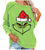 Christmas Sweatshirts for Women Green Cartoon Shirts Long Sleeve Tops Ugly Christmas Sweatshirts