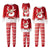 Christmas Family Matching Pajamas Adults Kids Family Outfit 2pcs New Top+Pants Xmas Sleepwear Baby Jumpsuit New Year Clothes
