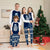 New 2023 Family Christmas Pajamas Set Adults Kids Matching Outfits Letter Print Casual Loose 2 Pieces Suit Baby Romper Xmas