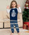 New 2023 Family Christmas Pajamas Set Adults Kids Matching Outfits Letter Print Casual Loose 2 Pieces Suit Baby Romper Xmas