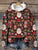 Ugly Christmas Hoodie Unisex Funny Novelty Knit Pullover Hoodie with Santa for Xmas Party