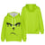 Unisex Adults Christmas Hoodie Couple Sweatshirts Green Monster Printing Novelty Clothing