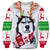 Unisex Topless Ugly Christmas Sweatshirt Novelty 3D Funny Design Sweatshirt Shirt for Xmas