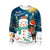 Unisex Ugly Christmas Crewneck Sweatshirt Novelty 3D Graphic Long Sleeve Shirt