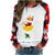 Unisex Ugly Christmas Crewneck Sweatshirt Xmas Novelty 3D Graphic Long Sleeve Shirt Pullover for Party