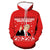 Unisex Ugly Christmas Sweater Novelty 3D Graphic Hoodie Drawstring Pullover Hoodie with Pocket