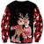 Unisex Ugly Animal Christmas Sweatshirt Crew Neck 3D Xmas Pullover Sweatshirt