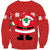 Unisex Ugly Animal Christmas Sweatshirt Crew Neck 3D Xmas Pullover Sweatshirt