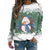 Adult Ugly Christmas Funny 3D Sweatshirt Snowman Xmas Knit Crewneck Sweatshirt