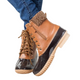 Women Duck Boot Waterproof Zipper Rain Boot