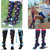 6-Pairs Sport Compression Socks for Men and Women Knee High