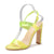 Clear Transparent Open Toe Ankle Strap Block Chunky Heel Sandals