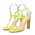 Clear Transparent Open Toe Ankle Strap Block Chunky Heel Sandals