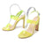 Clear Transparent Open Toe Ankle Strap Block Chunky Heel Sandals