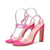 Clear Transparent Open Toe Ankle Strap Block Chunky Heel Sandals