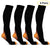 4-Pairs Compression Socks for Men & Women Athletic Stockings for Running