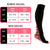4-Pairs Compression Socks for Men & Women Athletic Stockings for Running