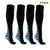 4-Pairs Compression Socks for Men & Women Athletic Stockings for Running