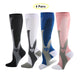 1/3/4 Pairs Compression Socks for Men & Women Stockings for Running