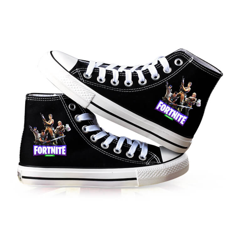 Fortnite Shoes High Top Canvas Sneakers For Kids Men Women