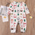 Family Matching Pajamas Christmas Costume Set Fashion Letter Merry Christmas Deer Adult Kids Baby Jumpsuit Family Pajamas