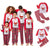 2022 Family Christmas Pajamas Matching Clothes Set Santa Claus Xmas Pyjamas Mother Daughter Father Son Outfit Family Look Pjs