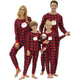 Family Christmas Costume Set mother kids Christmas Pajamas 2021 New Cartoon Christmas Red Plaid Adult kids Set Home Wear Pajamas