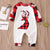Xmas Family Matching Pajamas 2021 Christmas Elk Printed Father Mother Kids Mathing Clothes Set Baby Jumpsuit Pyjamas Homewear