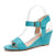 Women's Ankle Buckle Low Wedge Sandals
