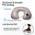 Inflatable Neck Travel Pillow Kit with Earplugs, Eye Mask
