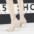 Lace Up Open Toe Block Chunky Heel Women's Sandals
