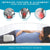 Memory Foam Knee Leg Pillow with Cooling Gel & Adjustable Strap