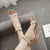 Open Toe Ankle Strap Crystal High Heels Sandals Stiletto