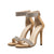 Open Toe Ankle Strap Crystal High Heels Sandals Stiletto