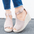 Women's Leopard Espadrilles Wedge Peep Toe Ankle Strap Sandals