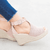 Women's Leopard Espadrilles Wedge Peep Toe Ankle Strap Sandals