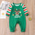 2022 Christmas Matching Family Pajamas Set Letter Print Xmas Outfit Father Mother Kid Deer Top+Stripe Pants Jammies Baby Romper