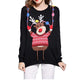 Cartoon Ugly Merry Christmas Sweater for Women Swing Deer Xmas Sweaters