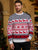 Ugly Christmas Sweater Couples Men Women Winter Sweater Elk Snowflake Red Knitted