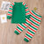 2022 Christmas Matching Family Pajamas Set Letter Print Xmas Outfit Father Mother Kid Deer Top+Stripe Pants Jammies Baby Romper