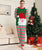 Family Matching Clothing Xmas Pajamas New Santa Print Striped Pants Adult Kids Suits Baby Jumpsuit + Dog Family Pajamas Set