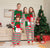 Family Matching Clothing Xmas Pajamas New Santa Print Striped Pants Adult Kids Suits Baby Jumpsuit + Dog Family Pajamas Set