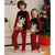 2022 Christmas Family Matching Pajamas Mom Daughter Dad Son Clothing Set Women Men Girls Boys Pyjamas Red Sleepwear Family Look