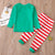 Family Christmas Pajamas Set 2023 Xmas Letter Print Elfing Around Family Matching Adult Kid Baby Romper