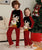 Family Xmas Clothing Pajama Sets 2023 Christmas Fawn Print Outfits Adult Kids Outfits Baby Jumpsuits Family Pajamas Outfits