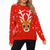 Christmas Elk Jumper Ugly Deer Print Sweater for Women