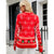 Autumn and Winter New Ugly Christmas Sweater Thickened Snowman Elk Pattern